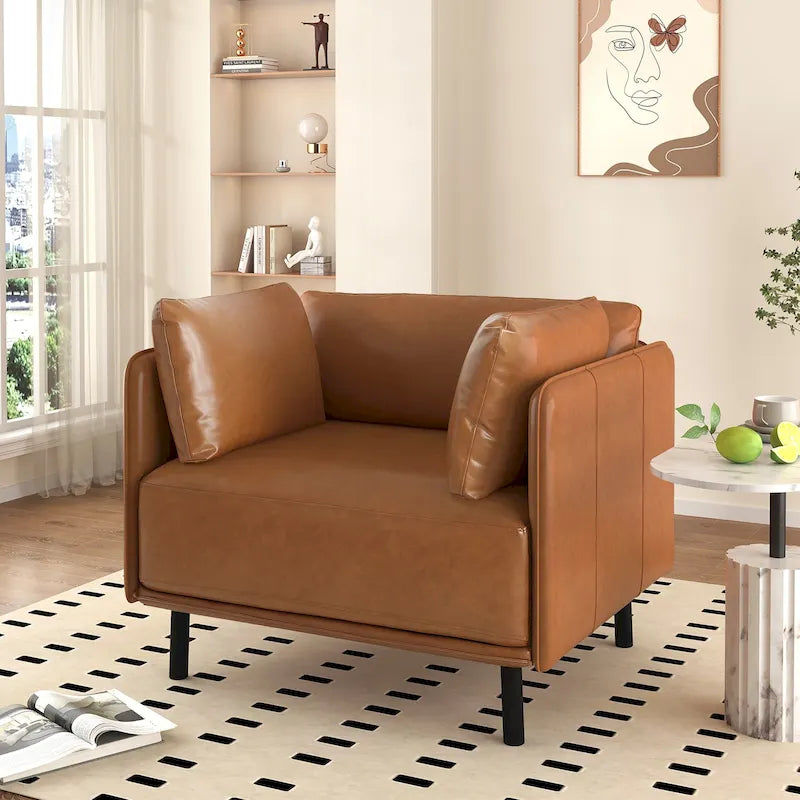 Poltrona relax in similpelle – Posto singolo, colori assortiti