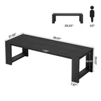 Tavolo da Pranzo Rettangolare in Legno Naturale per 8 Persone, Stile Minimalista