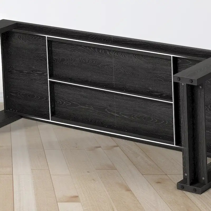 Tavolo da Pranzo Rettangolare in Legno Naturale per 8 Persone, Stile Minimalista