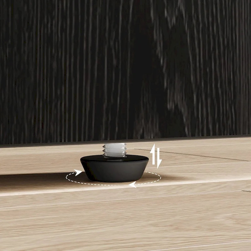 Tavolo da Pranzo Rettangolare in Legno Naturale per 8 Persone, Stile Minimalista