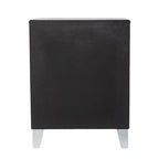 Comodino con 3 cassetti a specchio Silver Mirror Glam per 1