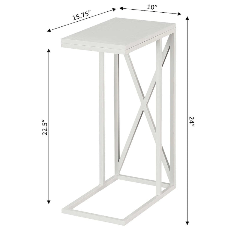 Tavolino a C multicolore, monoposto