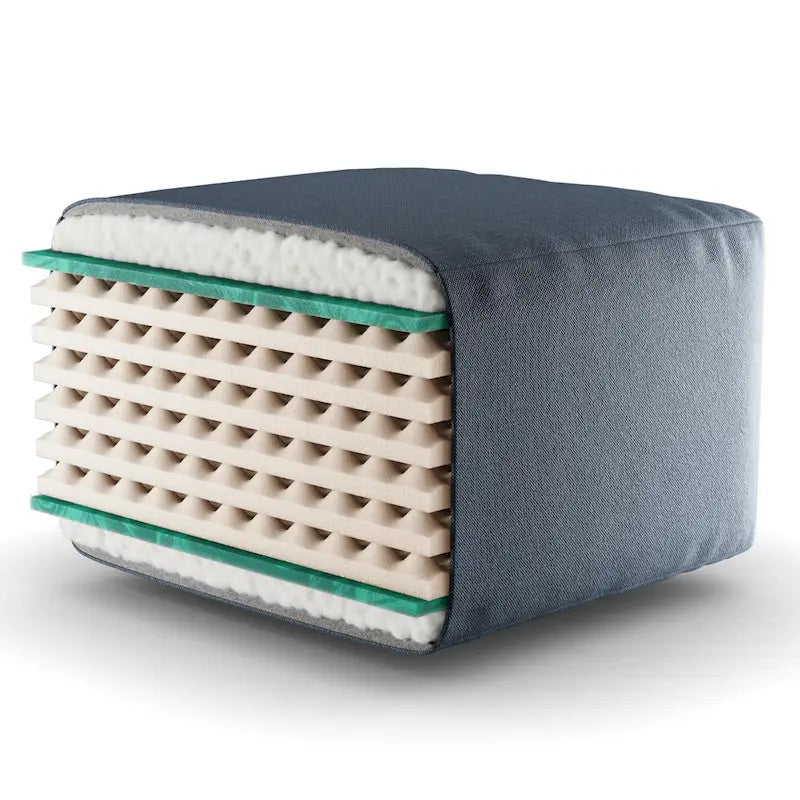 Materasso Futon Pieghevole Multicolore – Memory Gel, Queen (1–2 Persone)