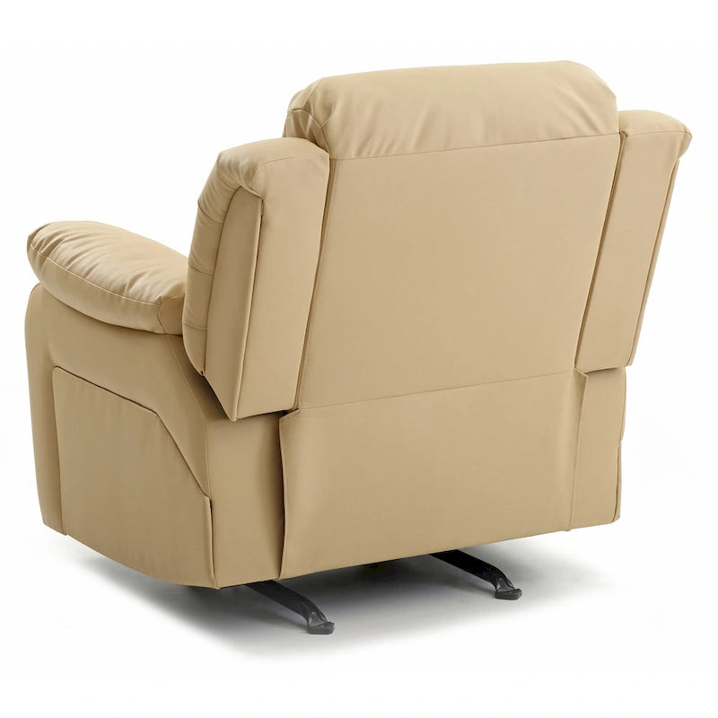 Poltrona reclinabile Rocker in similpelle – Marrone scuro / Bianco / Grigio / Nero / Beige, 1 persona