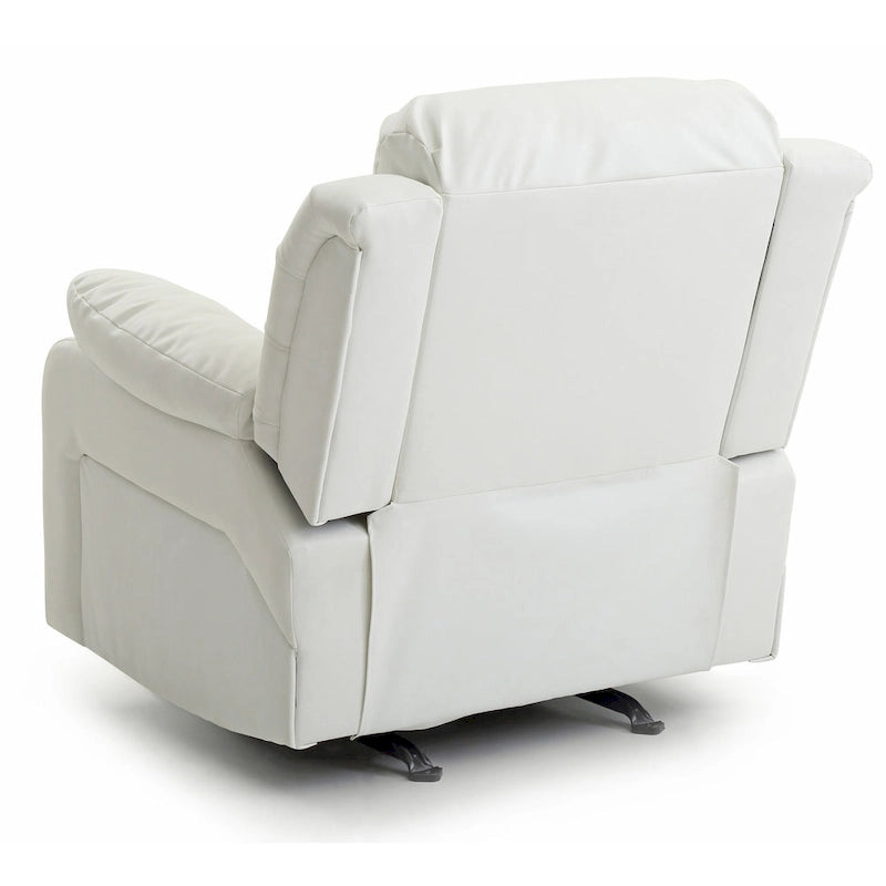 Poltrona reclinabile Rocker in similpelle – Marrone scuro / Bianco / Grigio / Nero / Beige, 1 persona
