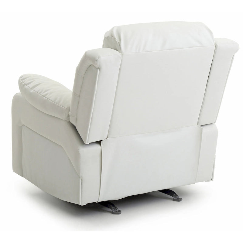 Poltrona reclinabile Rocker in similpelle – Marrone scuro / Bianco / Grigio / Nero / Beige, 1 persona