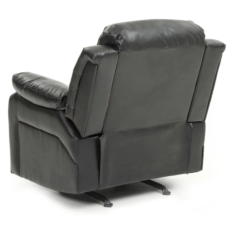 Poltrona reclinabile Rocker in similpelle – Marrone scuro / Bianco / Grigio / Nero / Beige, 1 persona