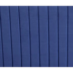 Divanetto a 2 posti senza braccioli in velluto, stile moderno di metà secolo (verde/blu/rosa cipria/grigio/blu reale)