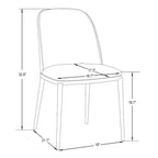 Set da pranzo 7 pezzi, stile moderno di metà secolo, 6 posti a sedere – Colori assortiti