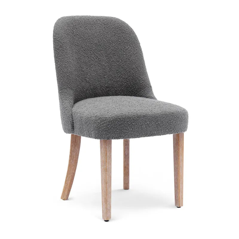 Sedia laterale imbottita in boucle, multicolore, resistente all'acqua, sedile singolo