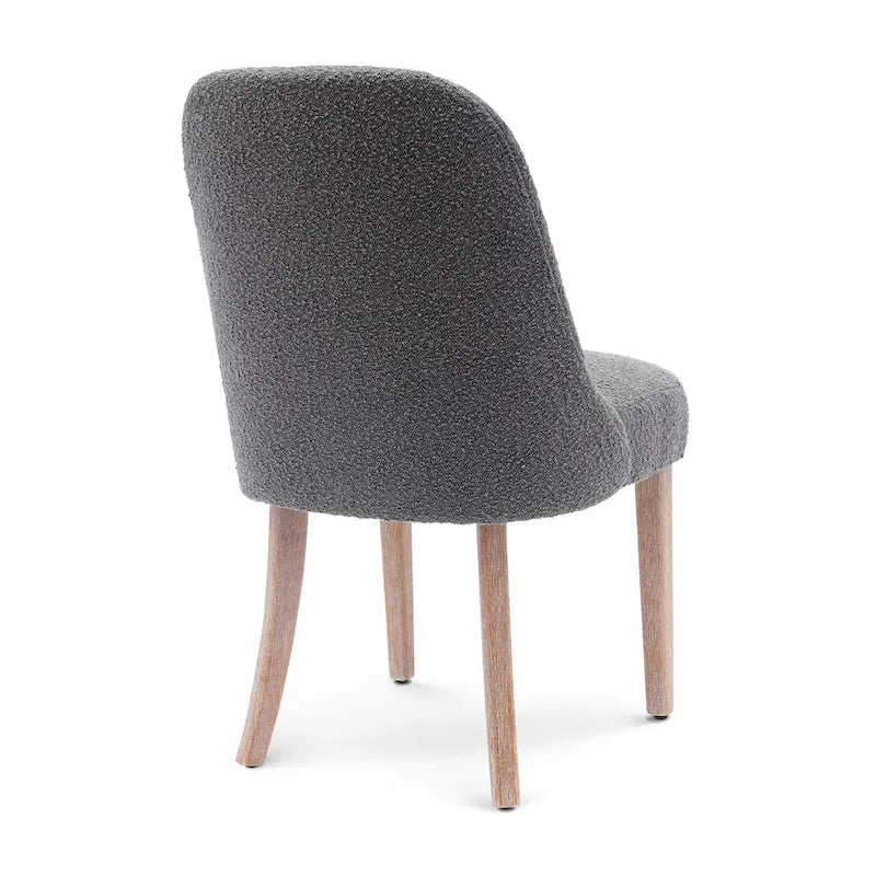 Sedia laterale imbottita in boucle, multicolore, resistente all'acqua, sedile singolo