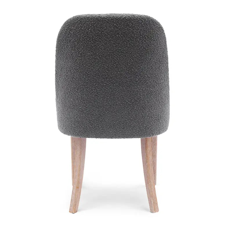 Sedia laterale imbottita in boucle, multicolore, resistente all'acqua, sedile singolo