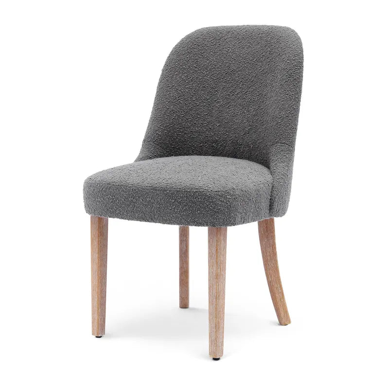 Sedia laterale imbottita in boucle, multicolore, resistente all'acqua, sedile singolo