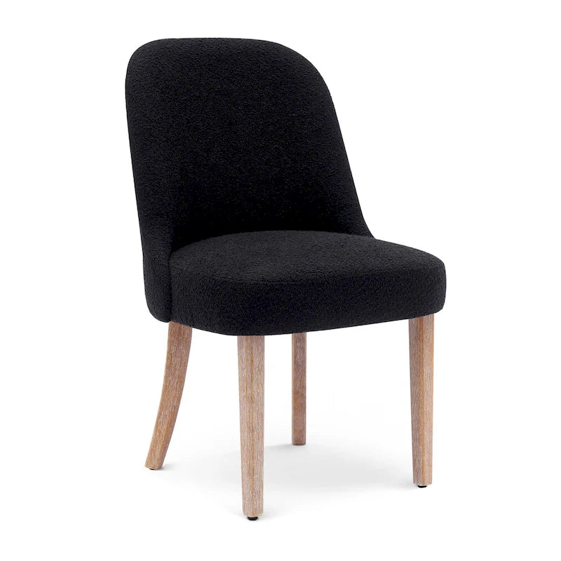 Sedia laterale imbottita in boucle, multicolore, resistente all'acqua, sedile singolo