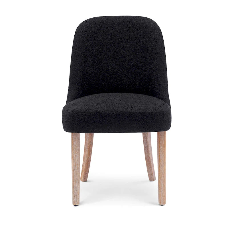 Sedia laterale imbottita in boucle, multicolore, resistente all'acqua, sedile singolo