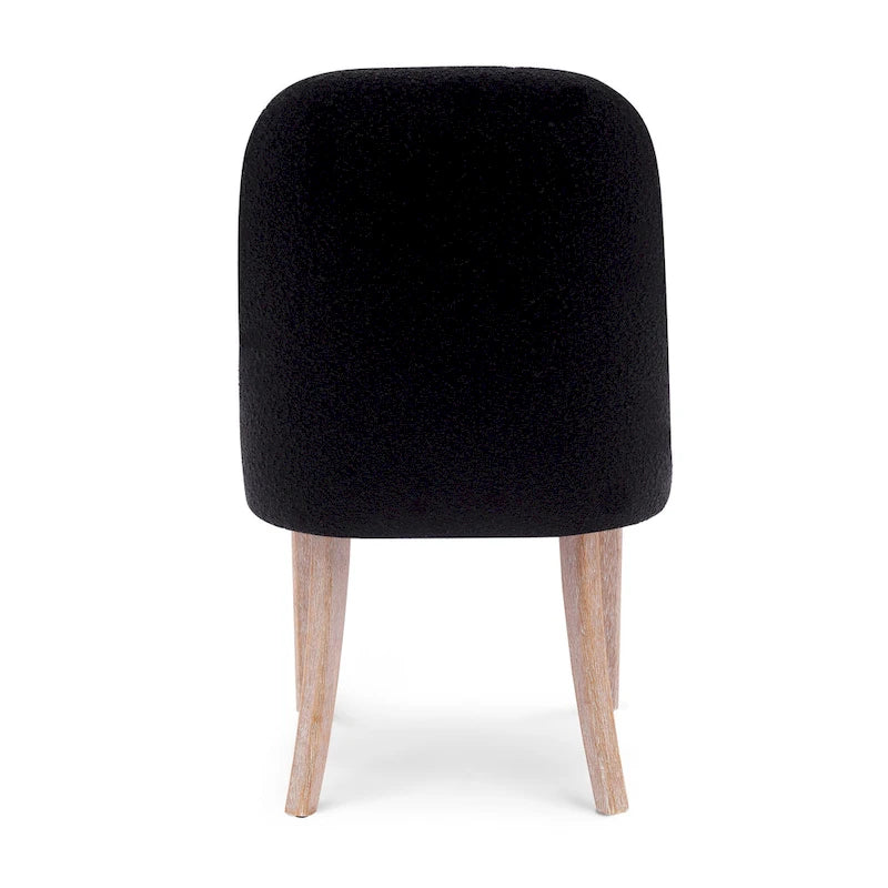 Sedia laterale imbottita in boucle, multicolore, resistente all'acqua, sedile singolo