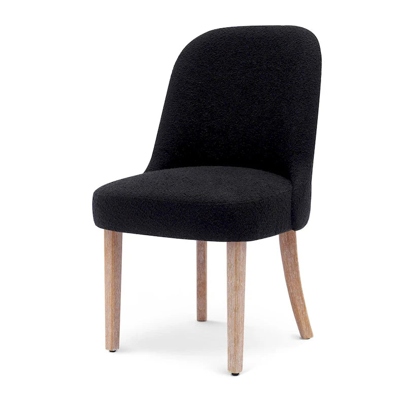 Sedia laterale imbottita in boucle, multicolore, resistente all'acqua, sedile singolo