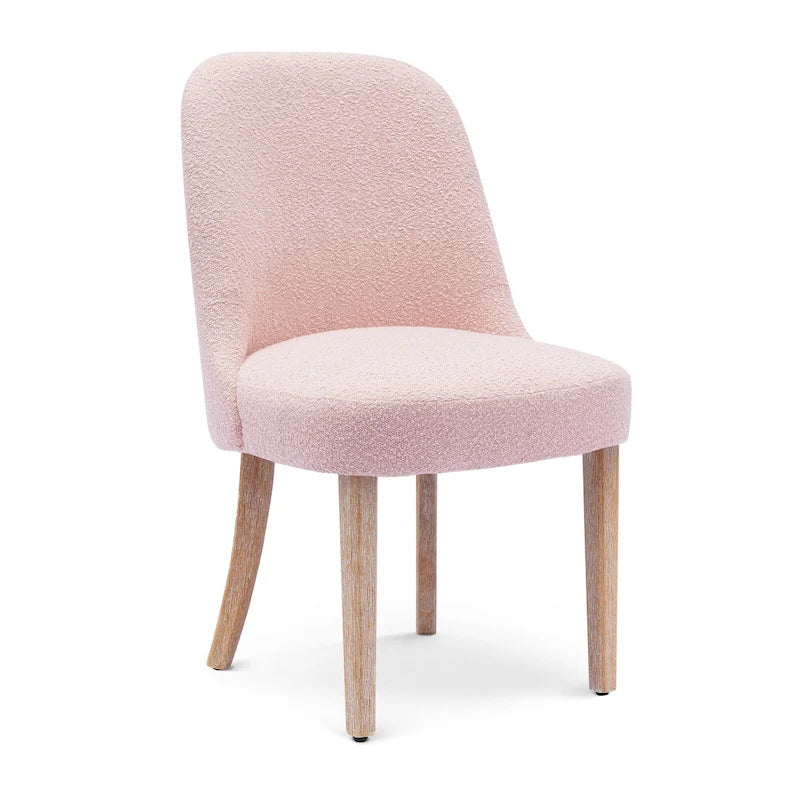 Sedia laterale imbottita in boucle, multicolore, resistente all'acqua, sedile singolo