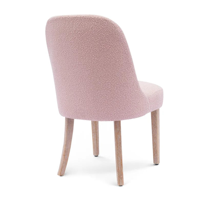 Sedia laterale imbottita in boucle, multicolore, resistente all'acqua, sedile singolo