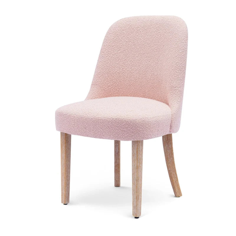 Sedia laterale imbottita in boucle, multicolore, resistente all'acqua, sedile singolo