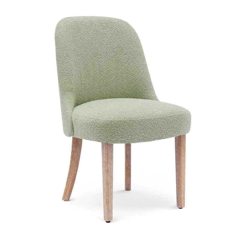 Sedia laterale imbottita in boucle, multicolore, resistente all'acqua, sedile singolo