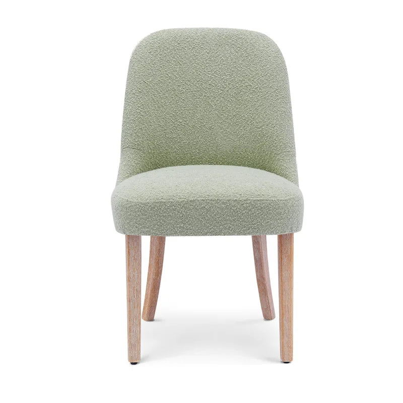 Sedia laterale imbottita in boucle, multicolore, resistente all'acqua, sedile singolo