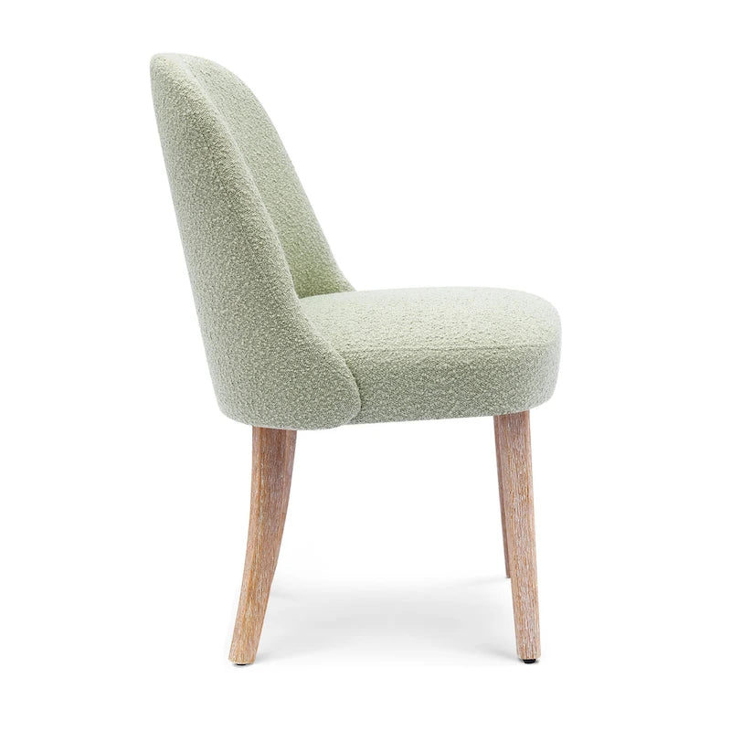 Sedia laterale imbottita in boucle, multicolore, resistente all'acqua, sedile singolo