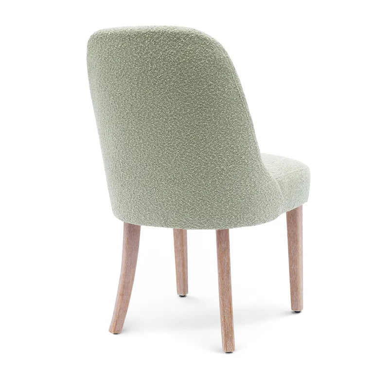 Sedia laterale imbottita in boucle, multicolore, resistente all'acqua, sedile singolo