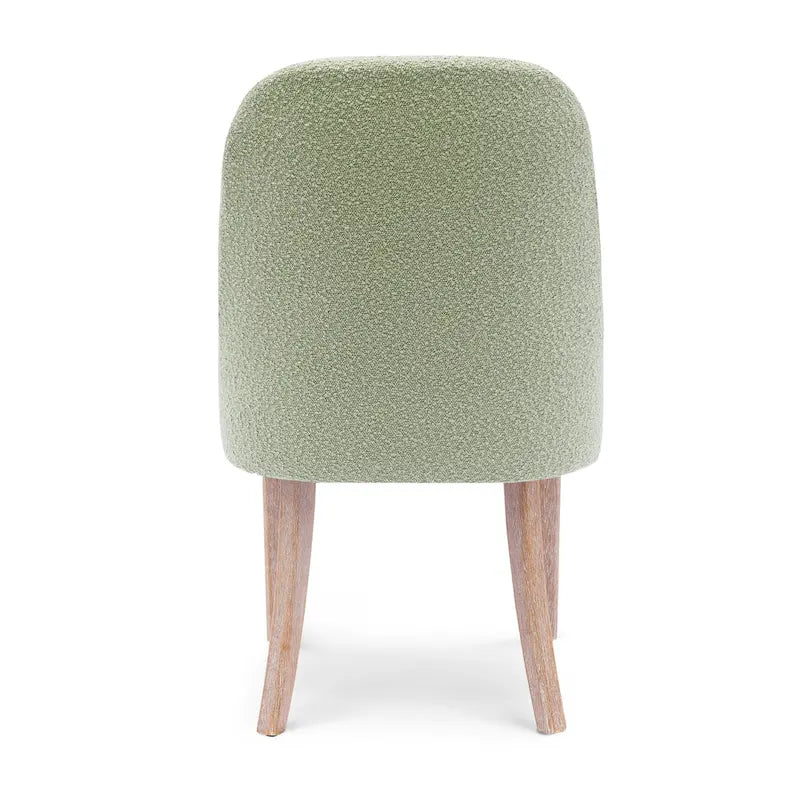 Sedia laterale imbottita in boucle, multicolore, resistente all'acqua, sedile singolo