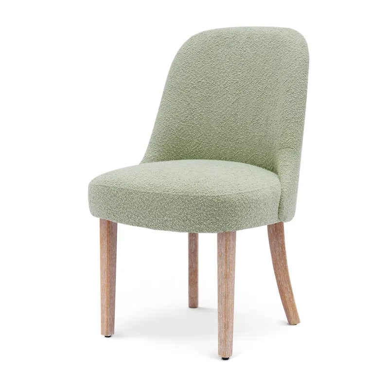Sedia laterale imbottita in boucle, multicolore, resistente all'acqua, sedile singolo