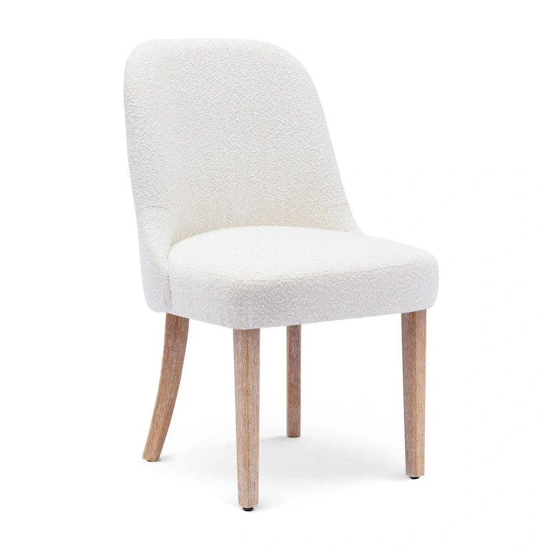 Sedia laterale imbottita in boucle, multicolore, resistente all'acqua, sedile singolo