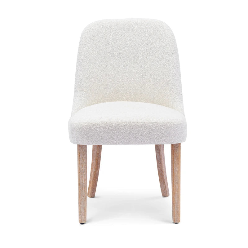 Sedia laterale imbottita in boucle, multicolore, resistente all'acqua, sedile singolo