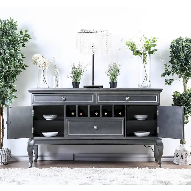Credenza/Madia Champagne/Grigio Glamour, Stile Marocchino, 1 Pezzo