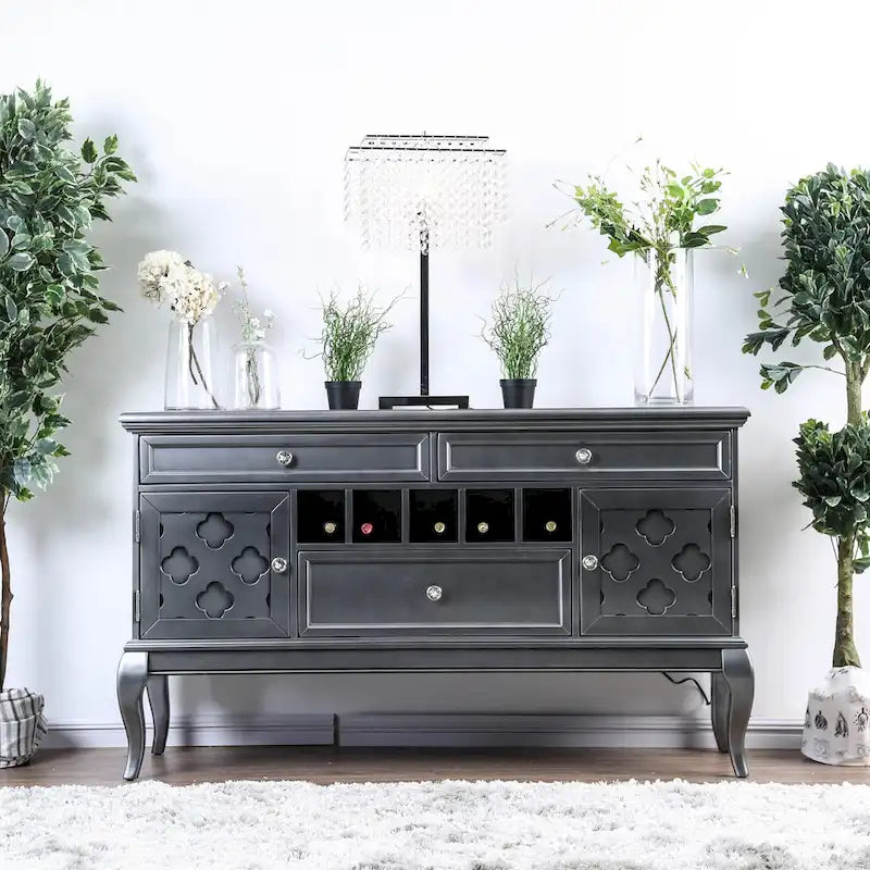 Credenza/Madia Champagne/Grigio Glamour, Stile Marocchino, 1 Pezzo