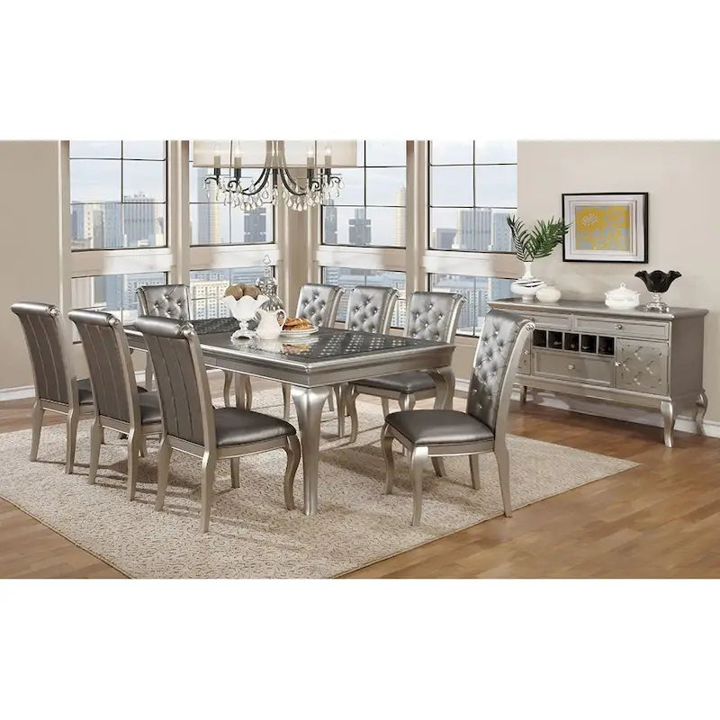 Credenza/Madia Champagne/Grigio Glamour, Stile Marocchino, 1 Pezzo