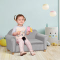 Divanetto/poltrona per bambini grigio/rosa con vano portaoggetti a scomparsa, per 1 bambino dai 3 ai 5 anni