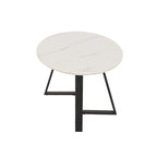 Tavolino da Caffè in Pietra Sinterizzata Grigio/Bianco, Mid-Century Modern, Set da 1-2 Pezzi