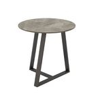Tavolino da Caffè in Pietra Sinterizzata Grigio/Bianco, Mid-Century Modern, Set da 1-2 Pezzi