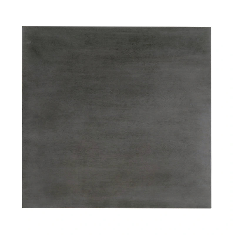 Set da pranzo di 5 pezzi in legno massello, Espresso / Noce / Grigio, 4 posti a sedere