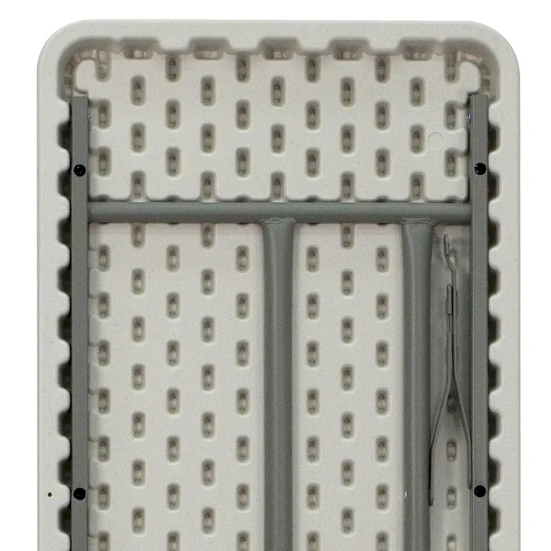 Tavolo da formazione pieghevole bianco, rettangolare, 3 posti – 45,7 cm L x 182,9 cm P