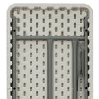 Tavolo da formazione pieghevole bianco, rettangolare, 3 posti – 45,7 cm L x 182,9 cm P