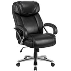 Sedia da ufficio girevole in LeatherSoft con schienale alto Nera/Marrone/Tortora, 1 posto, capacità 227 kg