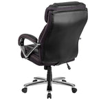 Sedia da ufficio girevole in LeatherSoft con schienale alto Nera/Marrone/Tortora, 1 posto, capacità 227 kg