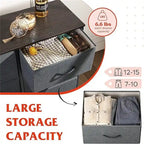 Cassettiera a 8 cassetti in tessuto, Grigio scuro / Carbone / Grigio chiaro, per uso singolo