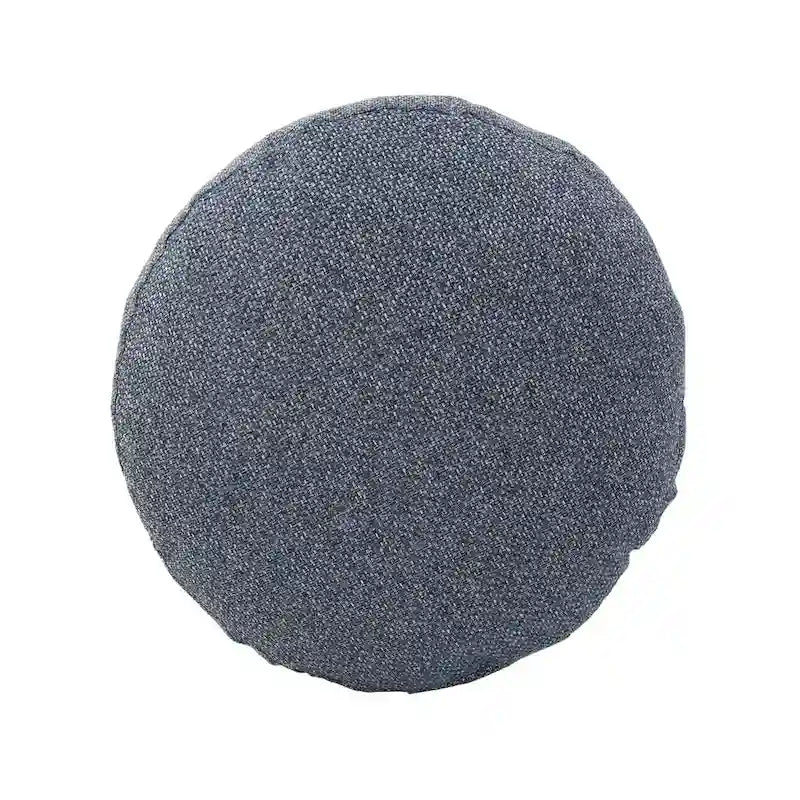 Pouf rotondo in tessuto Indigo – Ottomana 1 persona
