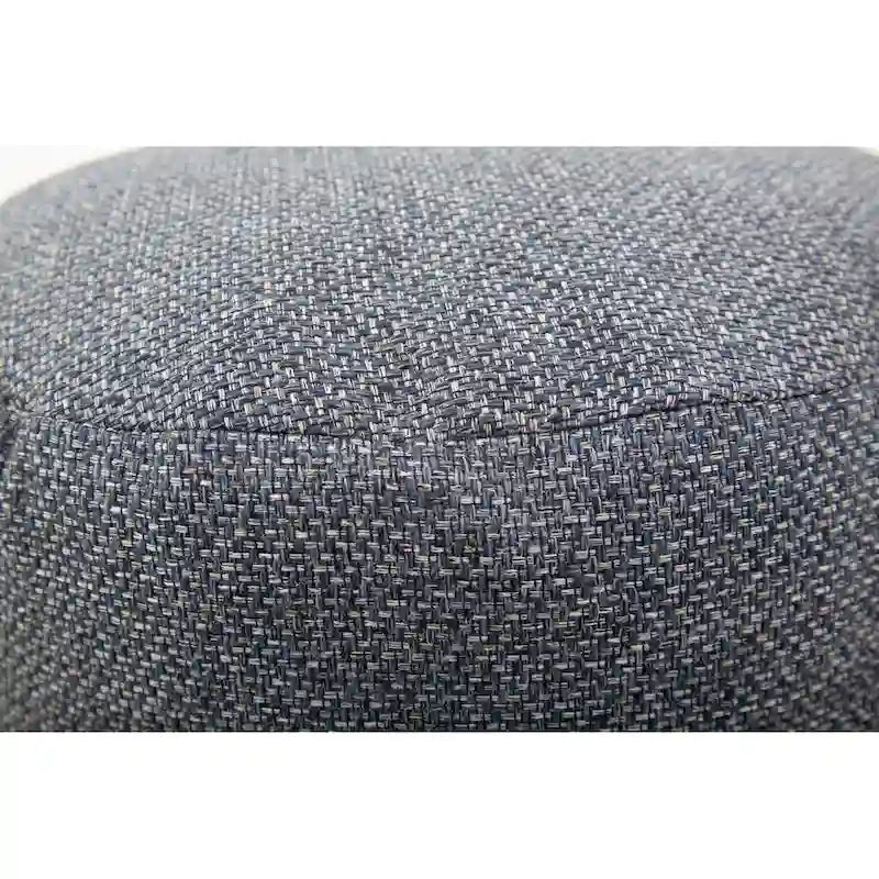 Pouf rotondo in tessuto Indigo – Ottomana 1 persona