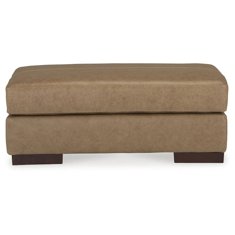Pouf in pelle e finta pelle Tumbleweed, monoposto