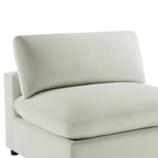 Divano componibile a 5 pezzi in velluto a coste e tessuto color antracite/beige