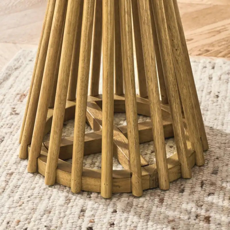Tavolino Rettangolare, Nero/Marrone+Giallo, Piano in MDF e Gambe in Legno di Gomma, 1 Persona