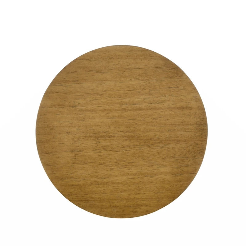 Tavolino Rettangolare, Nero/Marrone+Giallo, Piano in MDF e Gambe in Legno di Gomma, 1 Persona